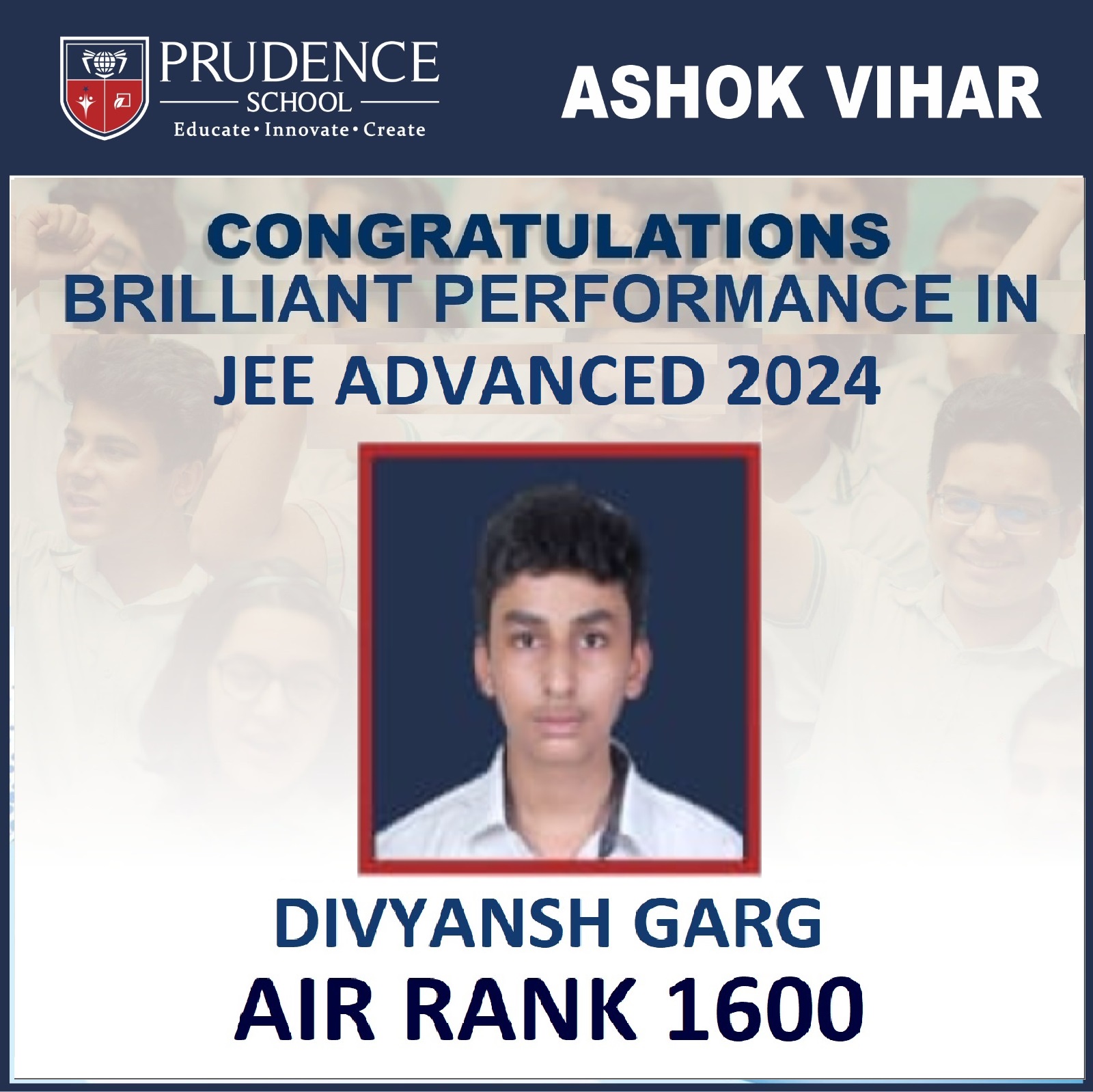 JEE (ADVANCED) RANK HOLDERS 2023